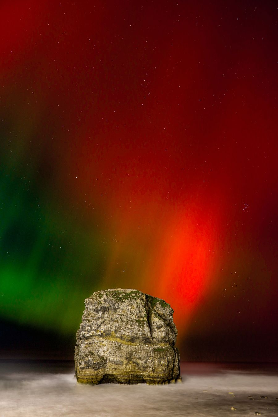 The Aurora at Marsden Rock.