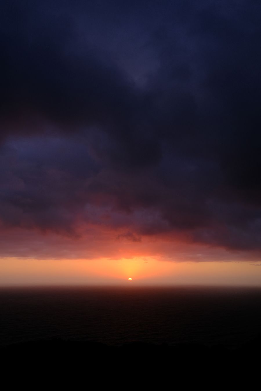 a truly ridiculous sunset over the ligurian coast
