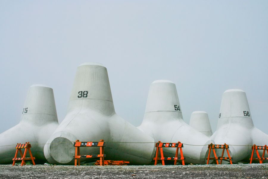 Tsunami tetrapods | colour | still life
