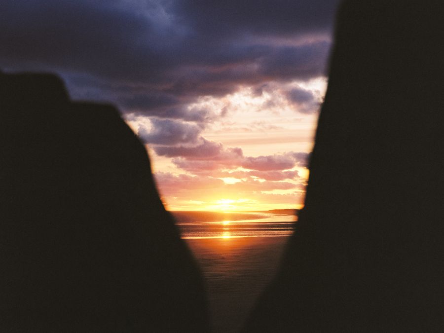 Through the rocks