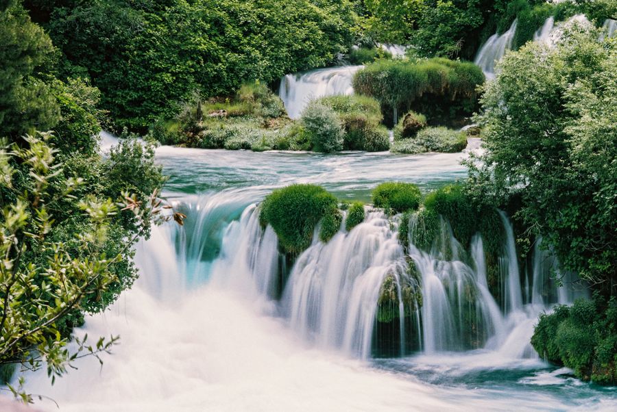 Smooth waterfall