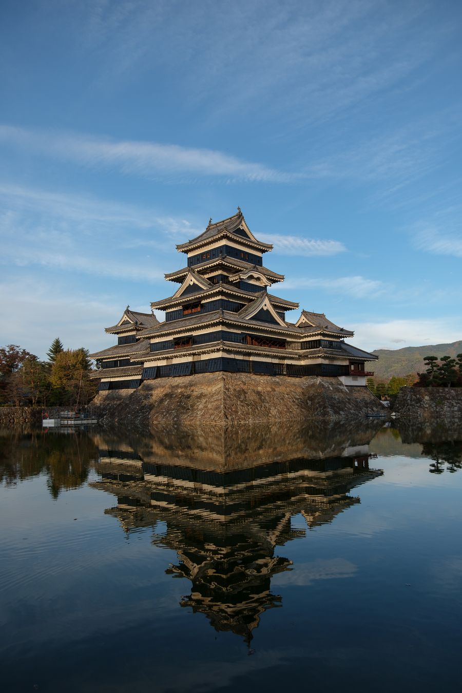 Matsumoto Castle and Reflection at Golden Hour