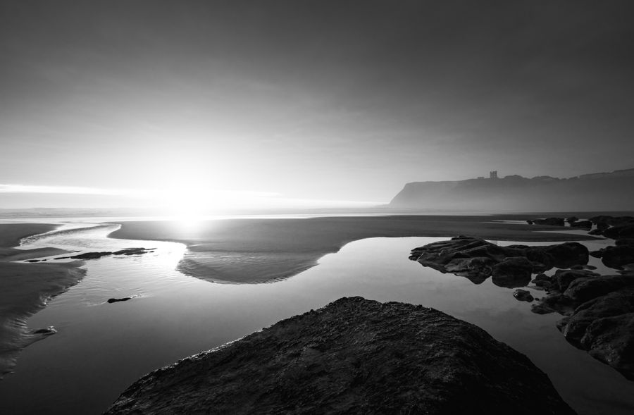 Scarborough sunrise [monochrome]
