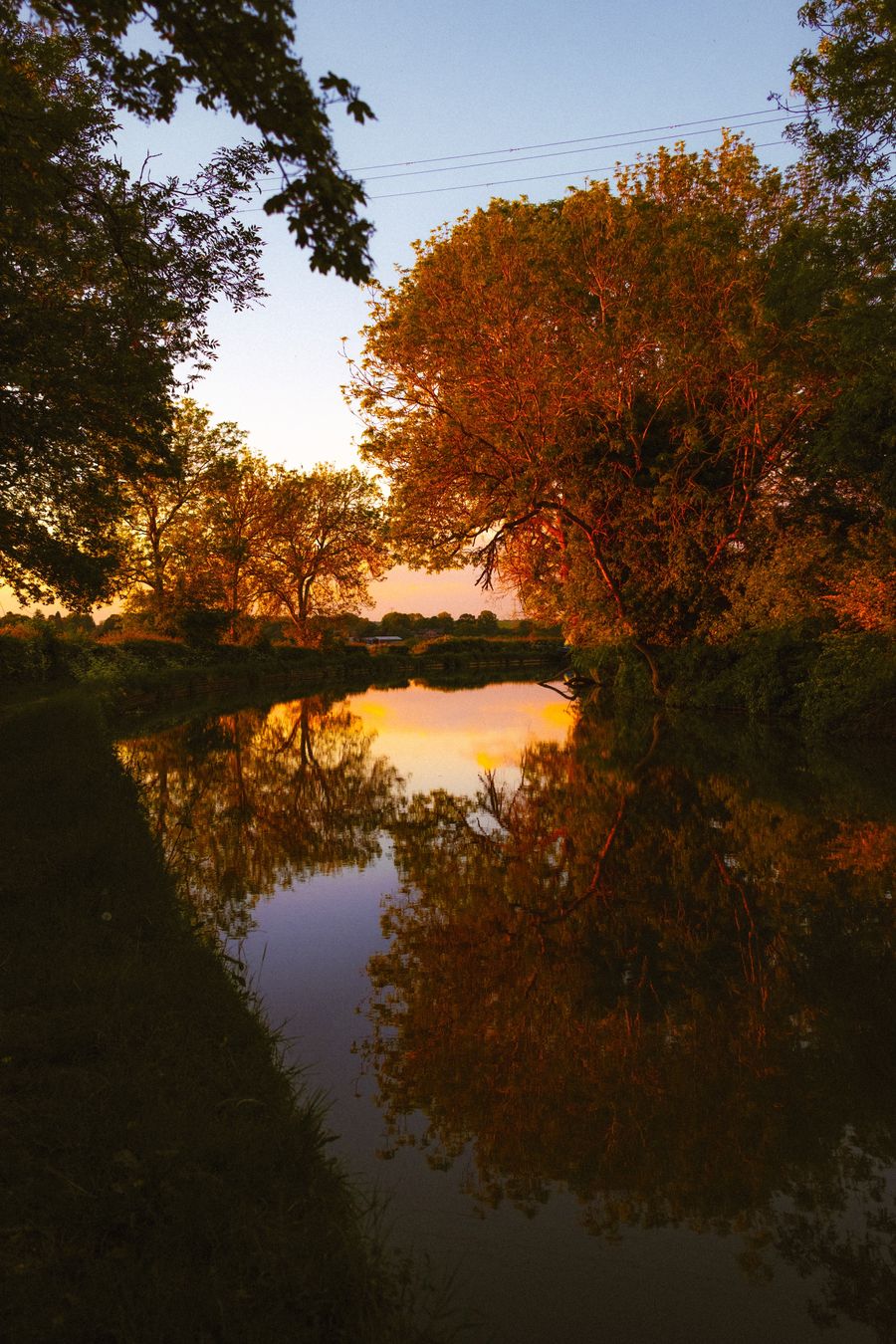 Golden hour along the canal