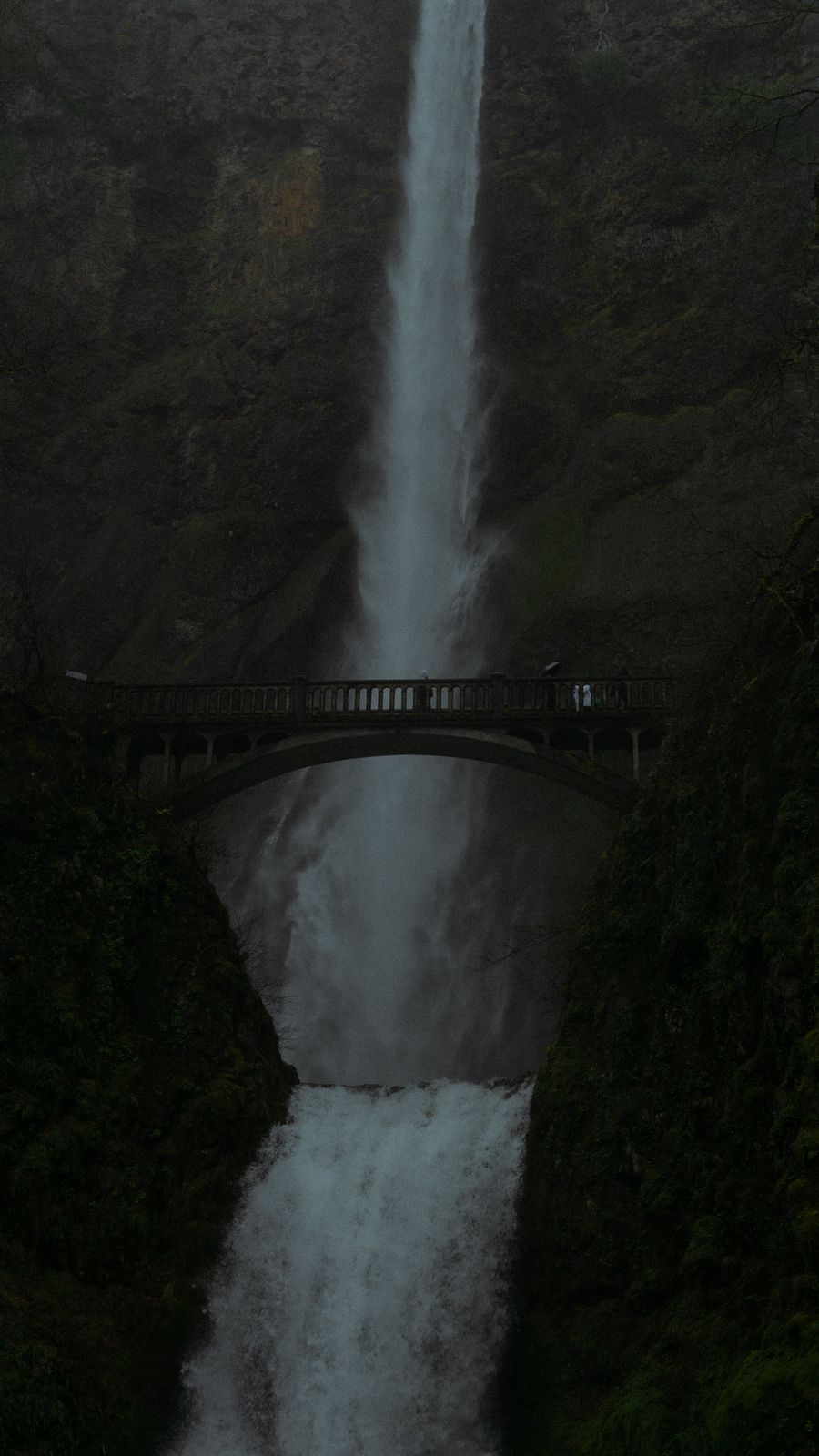 Moody Multnomah Falls