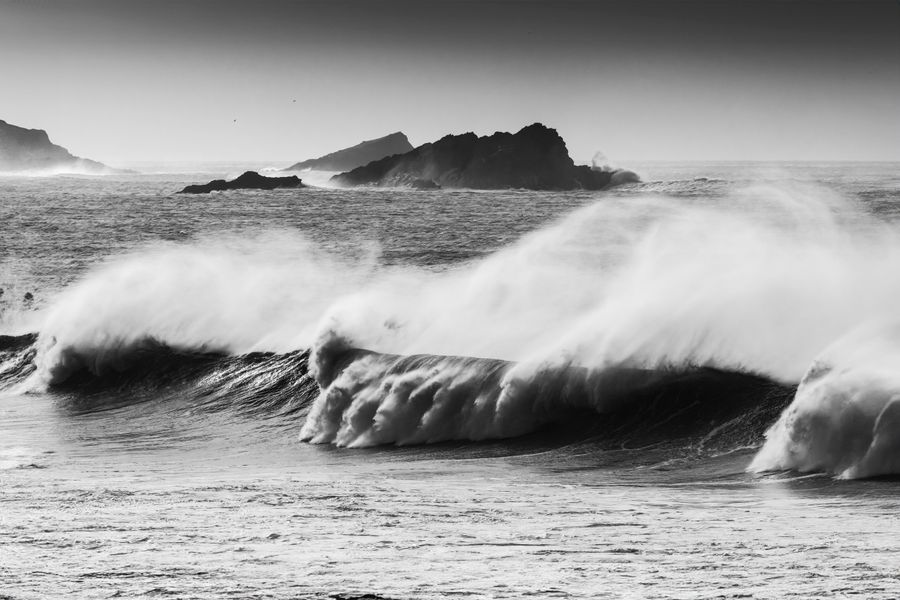 'Fistral Bay in Cornwall in the UK'