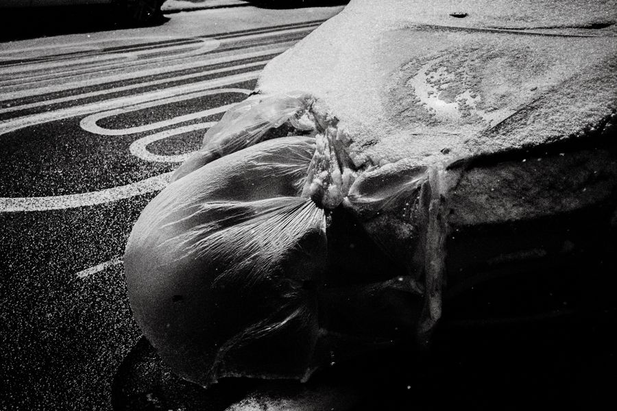 Snowed in broken car, Walthamstow, London, 2021