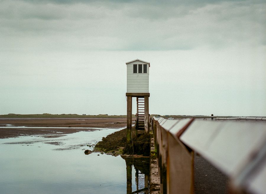 Refuge hut on the Holy Island of Lindisfarne
