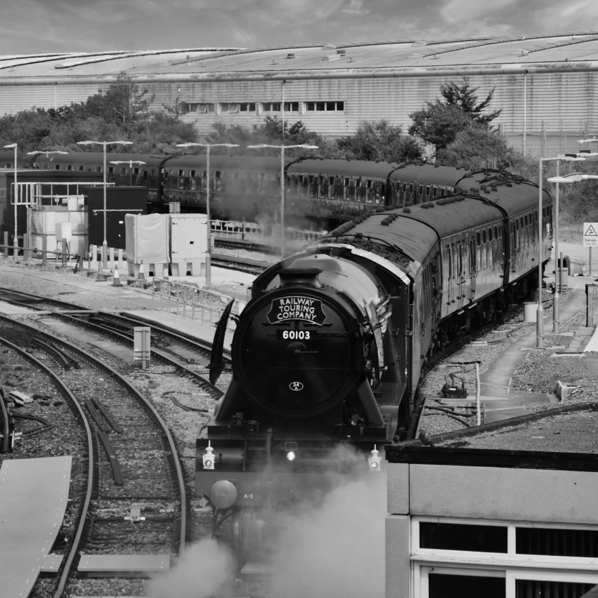 Flying Scotsman Leaving Fratton Yard