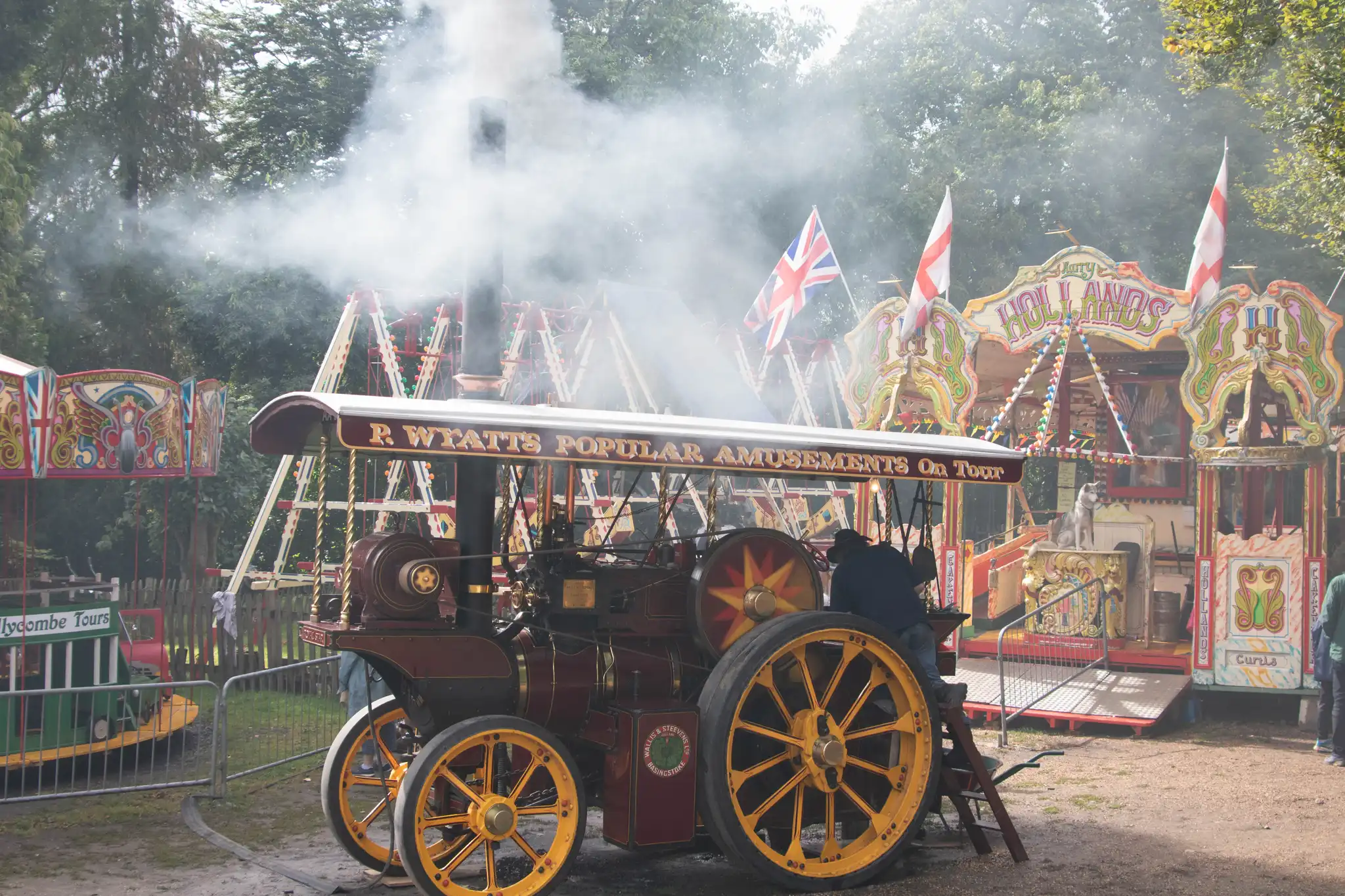 Steam Tractor at Hollycombe