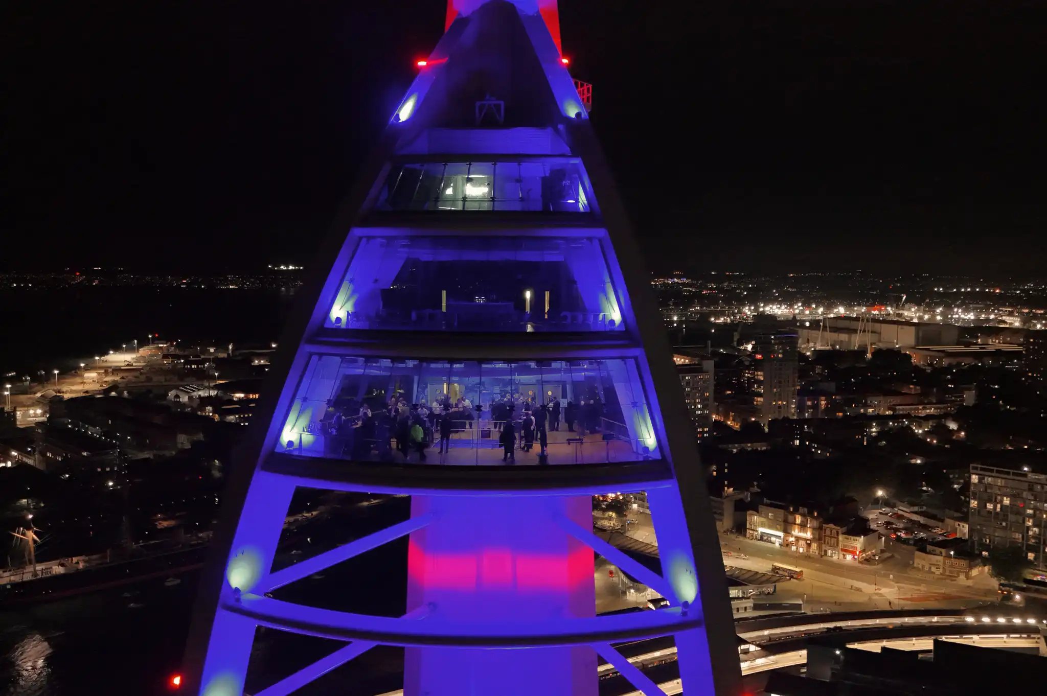 Spinnaker tower by Drone