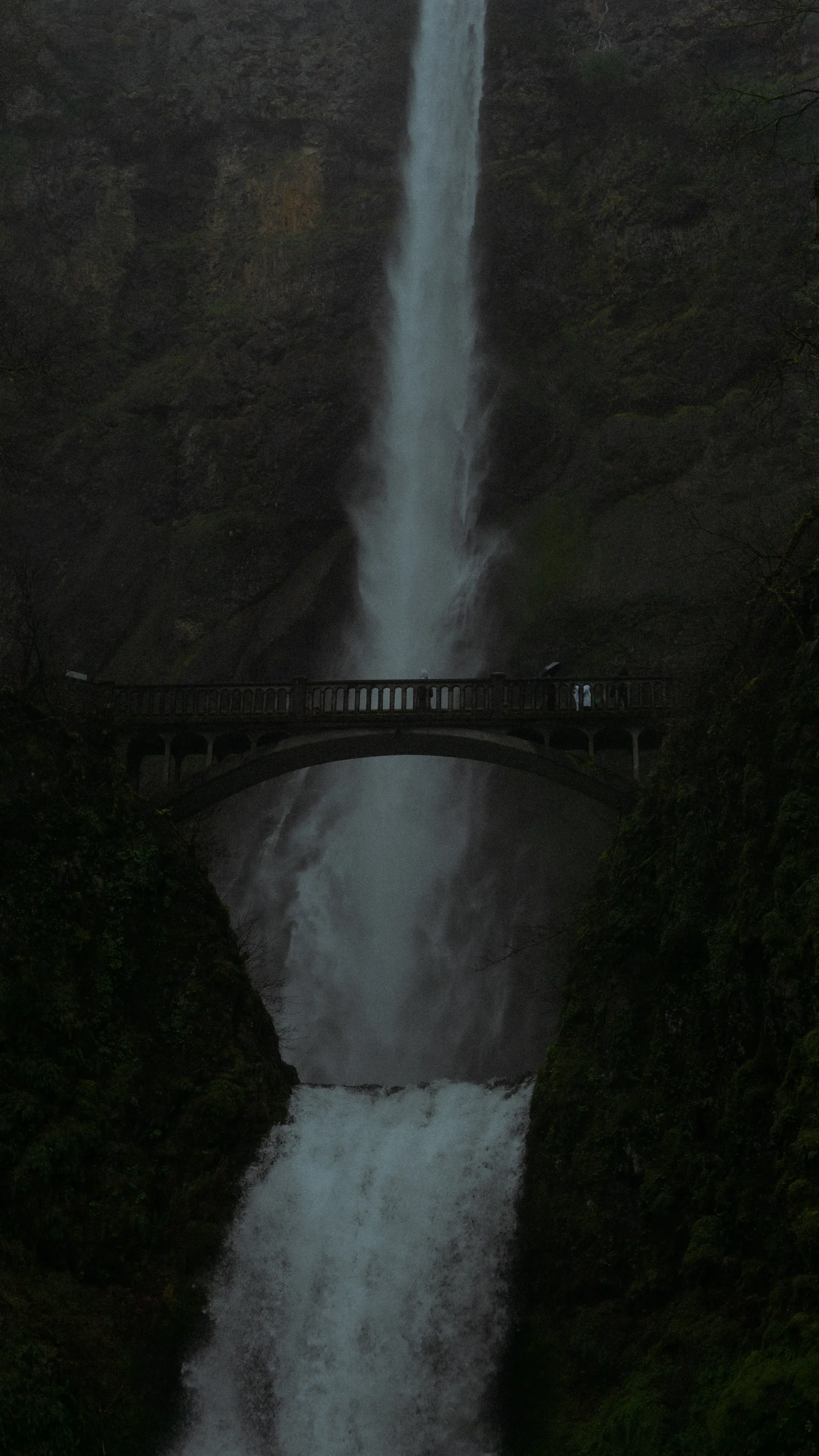 Moody Multnomah Falls