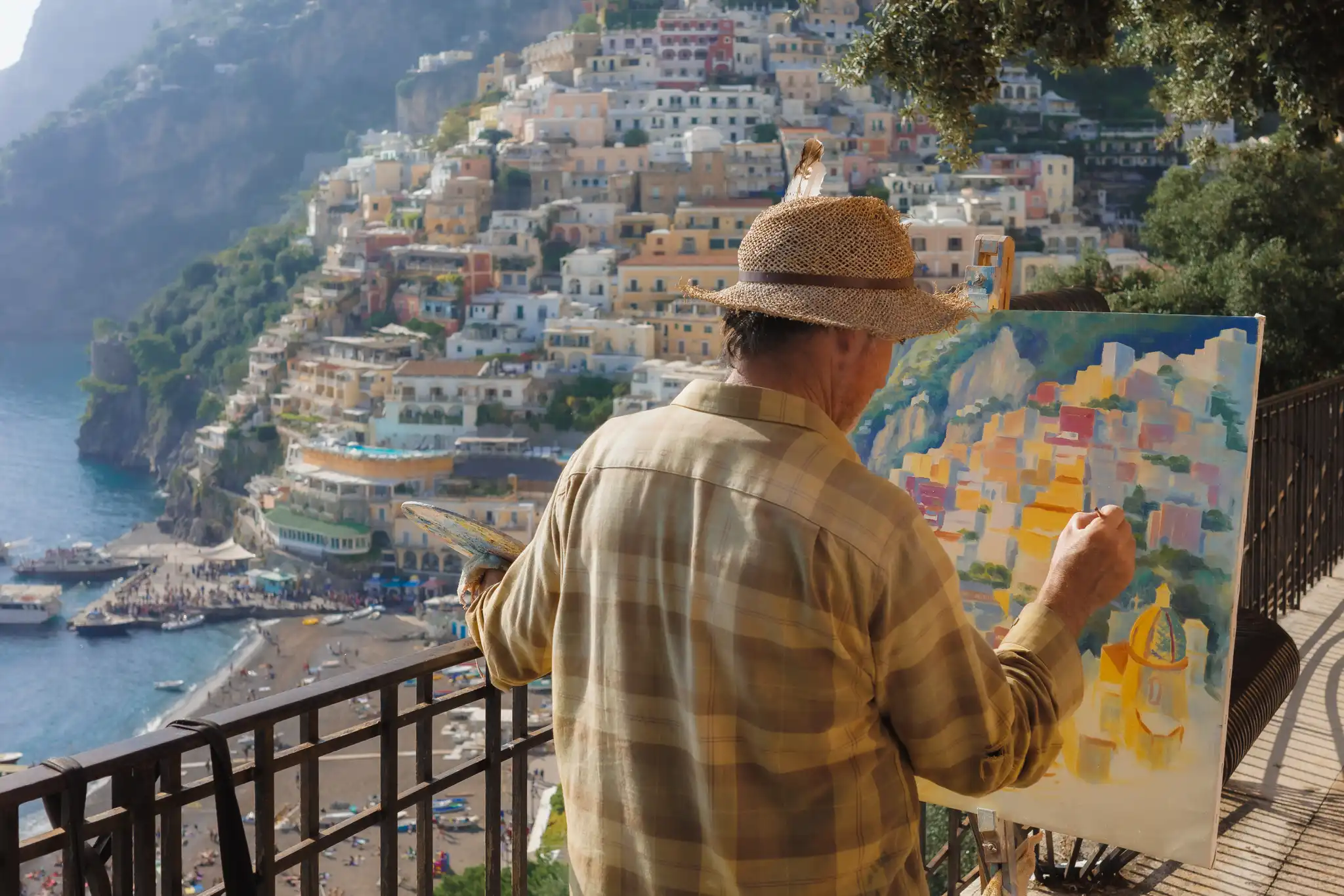 Painting Positano